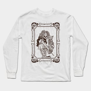 Dia De Los Muertos Cat Lady Long Sleeve T-Shirt